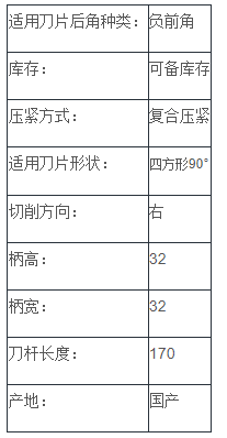 負(fù)前角外圓車刀